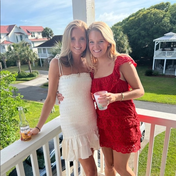 Emille Mini Linen Dress. - Picture 1 of 3